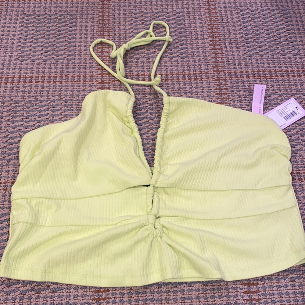 Neon halter top - new with tags!